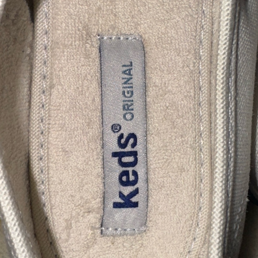 Keds Vintage Canvas Lace-Up Off White Sneakers 5.5 Women Men 4 NWT Cream Shoes - Picture 8 of 9